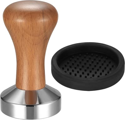 Koffie Tamper - Espresso Stamper - Perfecte Espresso - Ergonomische Houten Greep - 51mm Diameter