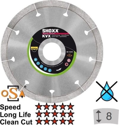 Diamantdoorslijpschijf voor tegels SHOXX KVX 350 x asgat 30/25,4mm x 2mm SHOXX KVX SAMEDIA