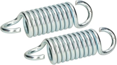 KOTARBAU® 2 stuks Schommelveer, Veer voor Hangmat, 7 mm, Verzinkt Staal, 10 Windingen, Zilver, Hangstoel Veer, Hangstoelveer, Trekveer met Haken, Hangmat trekveer