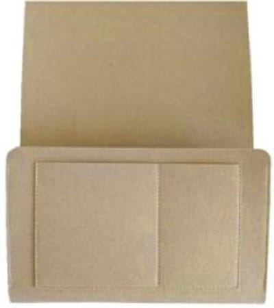 Jumada's - Bed of Bank organiser - Nachtkastje Organizer: 32x20x10cm, Beige / lichtbruin - Voor Tijdschriften Opbergen - Bedside Pocket