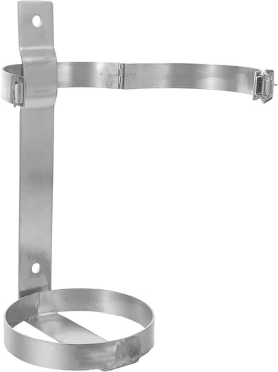 Brandblusserbeugel - Muurhouder - Brandveiligheid - Roestvrij Staal - 31.5 x 15 x 14.3 cm - Zilver