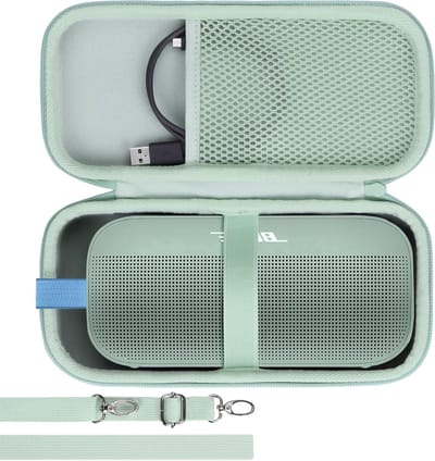 Hard Case voor Bluetooth Draagbare Speaker - Geschikt voor Bose SoundLink Flex (2e Generatie) - Lichtgroene Bescherming en Stijl