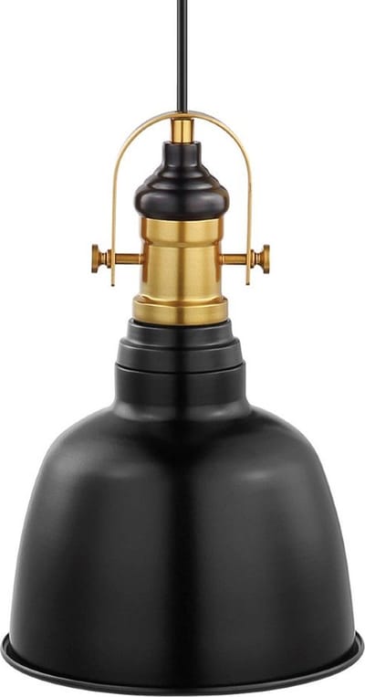 EGLO Vintage Gilwell - Hanglamp - 1 Lichts - Zwart, Brons