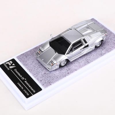 Finclassiquement 1:Modèle Réduit de Voiture en Alliage Countach Lp5000S - 64 Pièces gray