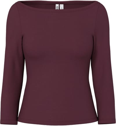 PIECES - PCPHOEBE 3/4 BOATNECK TOP JRS NOOS BC - Meisjes - Lange mouwen shirts