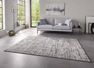 Design vloerkleed - Gemme grijs 133x195