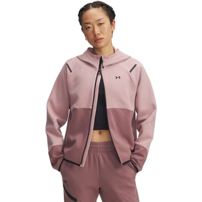 Under Armour Unstoppable Fleece Jas Met Capuchon Dames Roze K673