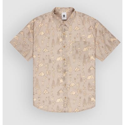 Element Elywt00197 Regular Fit Overhemd Met Korte Mouwen Beige S Man