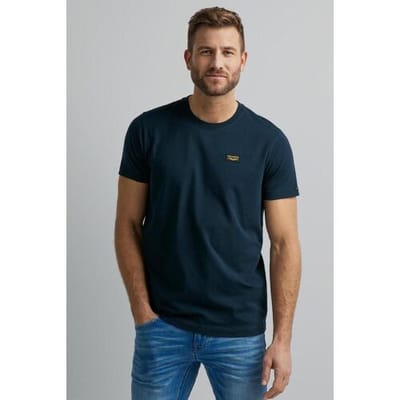 PME legend blauwe heren t-shirt   Ronde hals   Regular fit   Duurzaam   Korte mouw Blauw XXXXL