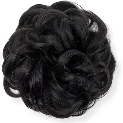 Guardian Beauty Messy Haarstuk Bun - Haarwrap Extensie - Diep Zwart #1B