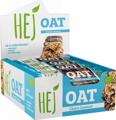 HEJ Natural HEJ Oat Bar Organic (12x45g) Choco Coconut - Repen - Energie repen