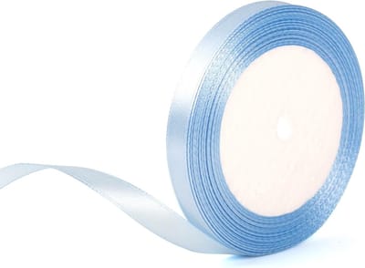 Lichtblauwe Cadeaulint van 10mm - 22m Dun Lint voor Cadeauverpakking, Bruiloften, en Creatieve Knutselprojecten