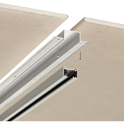 Trio Lighting Inbouwprofiel voor DUOline 2-fasen railsysteem, aluminium
