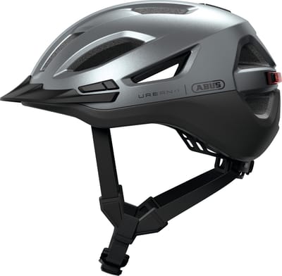 Fietshelm ABUS URBAN-I 4.0 ACE graphite silver S - 51-55 cm - zilver - Geschikt voor gebruik op elektrische fietsen - stadsfietsen - 260 g