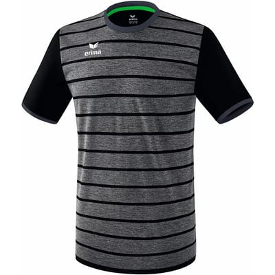Erima Roma Shirt Korte Mouw Heren - Zwart / Slate Grey | Maat: S