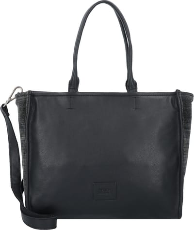 FREDsBRUDER Leren Schoudertas Sewab Tote Bag Black Zwart
