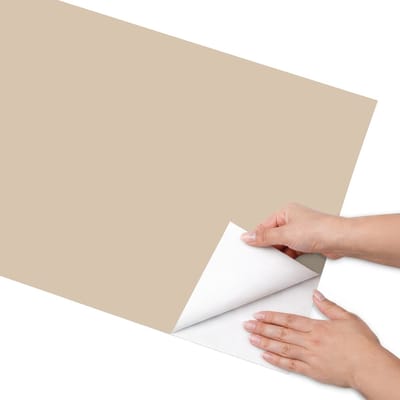 Coloray Meubel Wrap Folie - Beige Meubelfolie - 50x100 cm - Decoratiefolie Beige-oranje - Meubel Wrap Folie - Minimalist Meubelfolie - Plakfolie Meubels - Keuken decoratie - Achtergronden en patronen