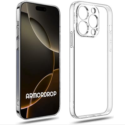 Armordrop Transparant Hoesje Geschikt Voor iPhone 16 Pro Max Hoesje - Stevige Beschermhoesje