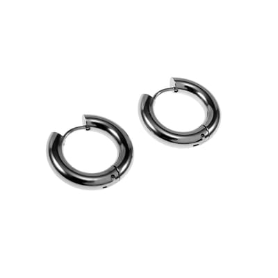 ∅20mm x 4mm Oorringen Unisex - Gepolijst RVS - Oorbellen Dames - Heren