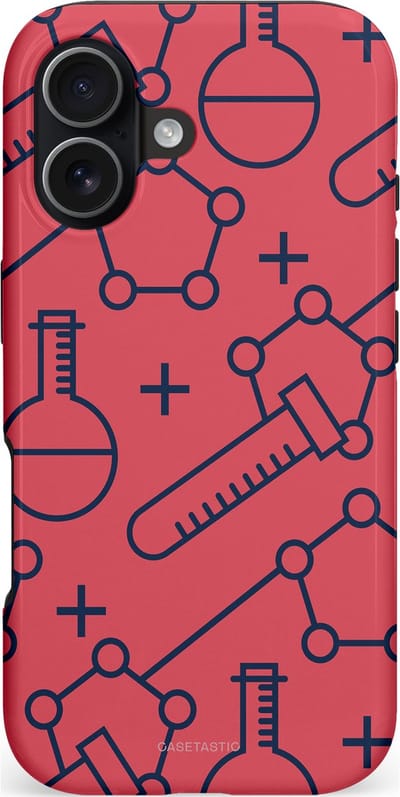 Casetastic hoesje geschikt voor Apple iPhone 17 - MagSafe - Dubbellaagse bescherming - Rode Laboratorium - Fashion Case - Koraal