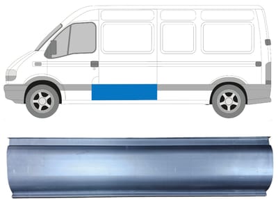 Reparatiepaneel zijpaneel voor Opel Movano 1998-2010 / Links