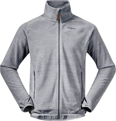 Bergans Hareid Fleece - Aluminium - Maat Herren_XL