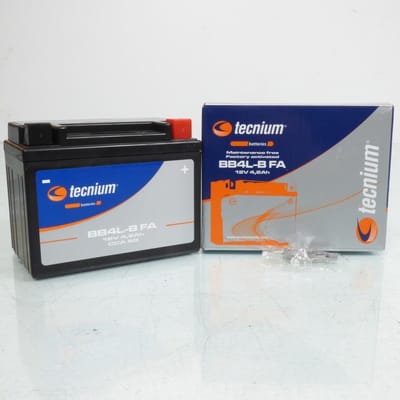 Batterie SLA Tecnium pour Moto Aprilia 125 Tuareg rally 1989 YB4L-B / 12V 4.2Ah Neuf