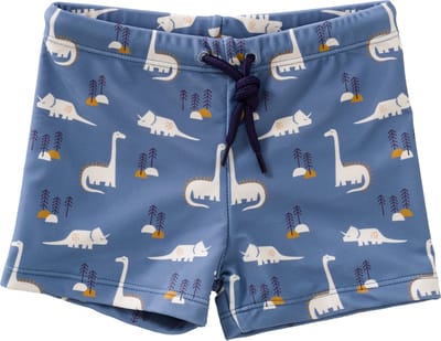 Fresk UV Zwembroek voor Jongens 62 - Sneldrogende Zwemkleding - UV-bescherming UPF 50 - Zwemshort Kinderen - Blauw - Dino