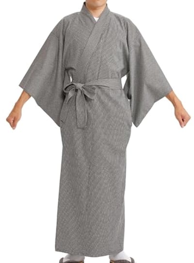 Japanse YUKATA Kimono voor Heren - Gewatteerd Sashiko Design