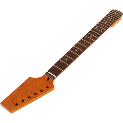 Manche de Guitare Électrique Tête Demi-Ton Résistant aux Intempéries Érable Palissandre Remplacement de Manche de Guitare pour ST GS71 brown