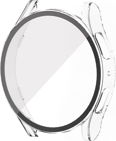 Watch case screenprotector - hoesje - gehard glas - geschikt voor Samsung Galaxy Watch 5 (40 mm) - transparant