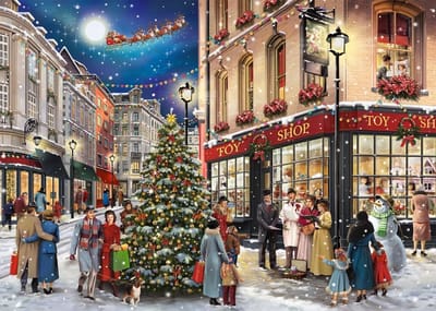 Legpuzzel Kerstmis - Volwassenen Puzzel - Gezellig Samenzijn - 1000 Stukjes - 70 x 50 cm - Kleurrijk