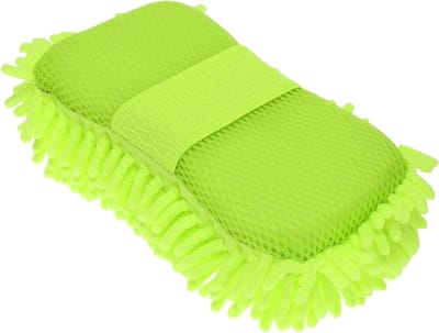 Autowashandjes - Reinigingsspons Borstel - Auto Reinigen - Krasvrij Ontwerp - 23 x 13 cm - Lichtgroen