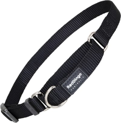 Dog collar Red Dingo Semi-choke Black