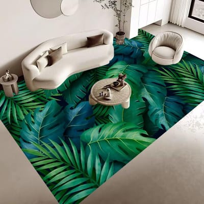 Tropisch Palmblad Cactus Entree Deurmat Antislip Absorbeert Water Lange Strip Kussen Slaapkamer Mat Toiletkleed 50x80cm
