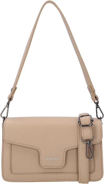 Dames Handtas - Schoudertas Crossbody - Dagelijks Gebruik - Verstelbare Riem - 21 x 13 cm - Zandkleurig