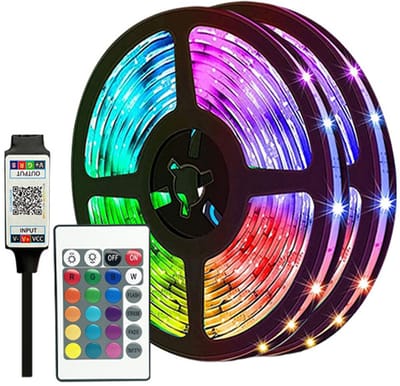 LED Strip Lights - RGB LED Verlichting - Afstandsbediening & App Control - Kleurveranderende Lichtstrip - Kamer, Slaapkamer, Feestdecoratie - Voor Thuisgebruik - 10m - 1 set
