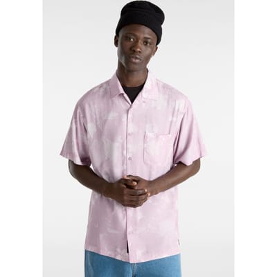 Vans  Camp Loose Collar Ss Woven Lavender/marshmallow Maat: M | Casual Overhemden Outlet | Heren