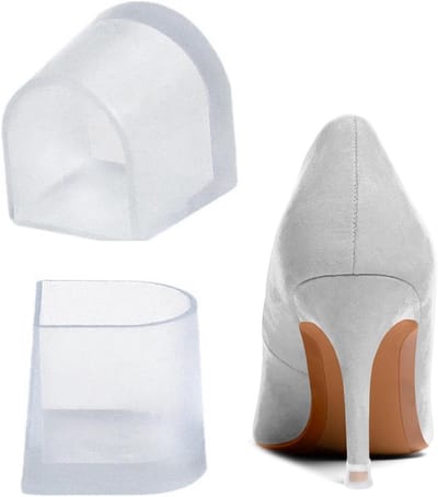 Hoge Hak Beschermers - Schoen Reparatie Kappen - Voorkom Vallen - Antislip Ontwerp - 2 stuks - Transparant