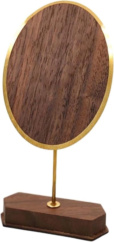 Sieraden Display - Hanger Standaard - Sieraden Tonen - Houten Minimalistisch Design - 8.5 x 3.4 x 16.5 cm - Bruin