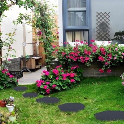 Decoratieve Tuinstenen - Bodemplaten - Tuin Paden - Eenvoudige Installatie - 39 cm Diameter - Zeshoek