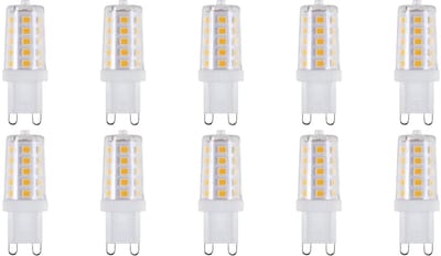 SPL G9 LED Lamp 3W - Warm Wit - 320lm - LED Buislamp T17 - 10 Stuks - 2700K - 230 Volt
