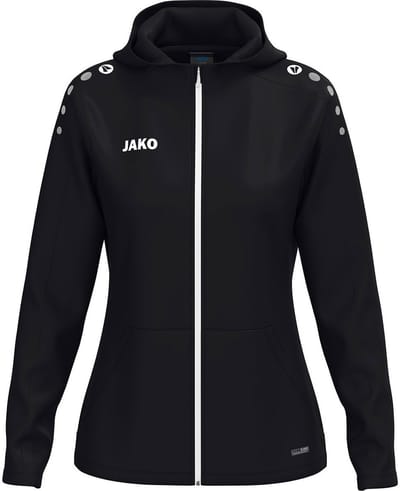 Jako One Jas Met Kap Dames - Zwart | Maat: 38/40