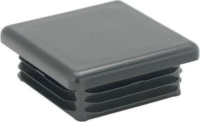 FLE - Inslagdop/meubeldop zwart vierkant 14 bij 14 cm en hoogte 0,7 cm van kunststof
