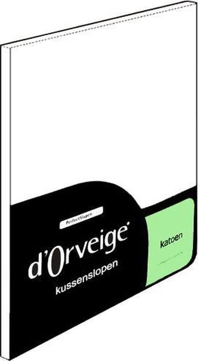 D'Orveige Kussenslopen (2 Stuks) - 100% Katoen - 60x70 cm - Wit
