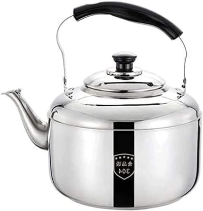 Waterketel RVS - Theepot Fornuis - Water Koken - Fluitend Geluid - 4L - Zilverkleurig