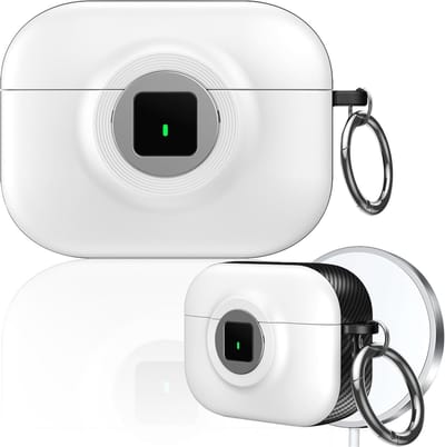 Stijlvolle en duurzame hoes voor AirPods Pro 3 met anti-val bescherming, draadloos opladen en karabijnhaak