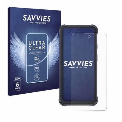 Savvies - Screenprotector voor Cubot King Kong 8 - Folie Beschermfolie transparant 6 Stuks