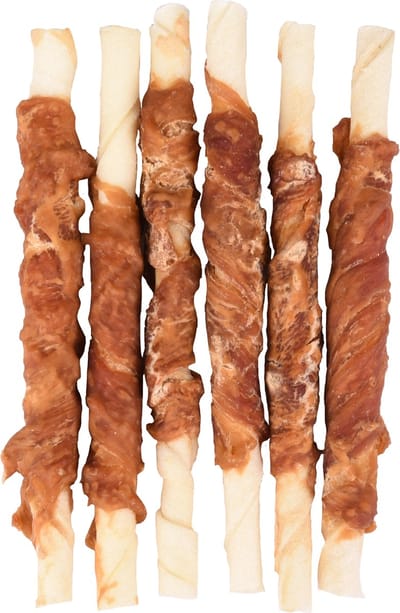 Flamingo R'hide - Snack Honden - R'hide Staaf Met Eend 7/8mm 12cm 6st 70g - 6st - 129141 - 6st