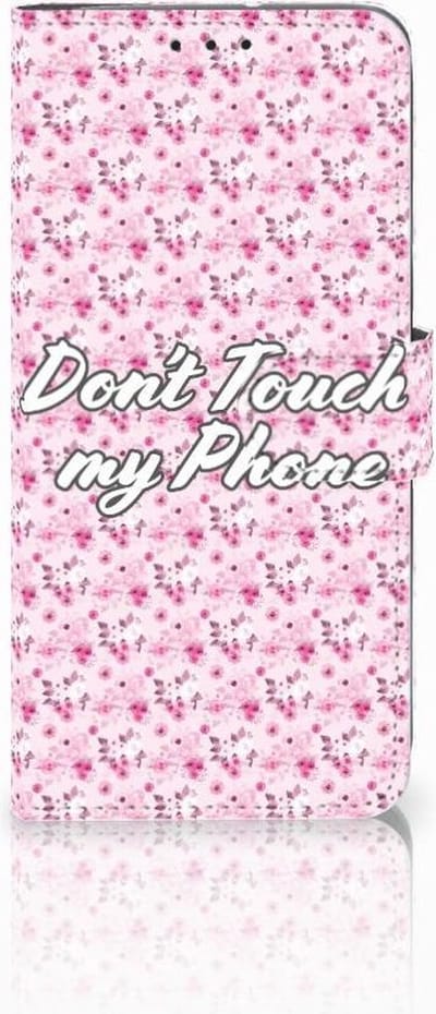 Motorola Moto G7 Power Portemonnee Hoesje Flowers Pink DTMP